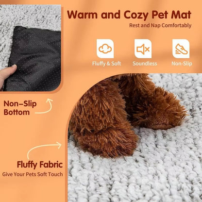 Self Warming Cat Bed Waterproof Self-Warming Pet Mat Reflects Pet Body Heat Pet Warmer Pad for Constant Temperature Washable