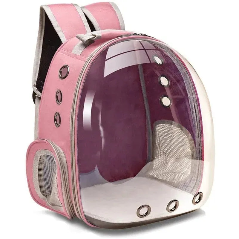 Cat Pet Carrier Backpack Transparent Capsule Bubble Pet Backpack Small Animal Puppy Kitty Bird Breathable Pet Carrier for Travel